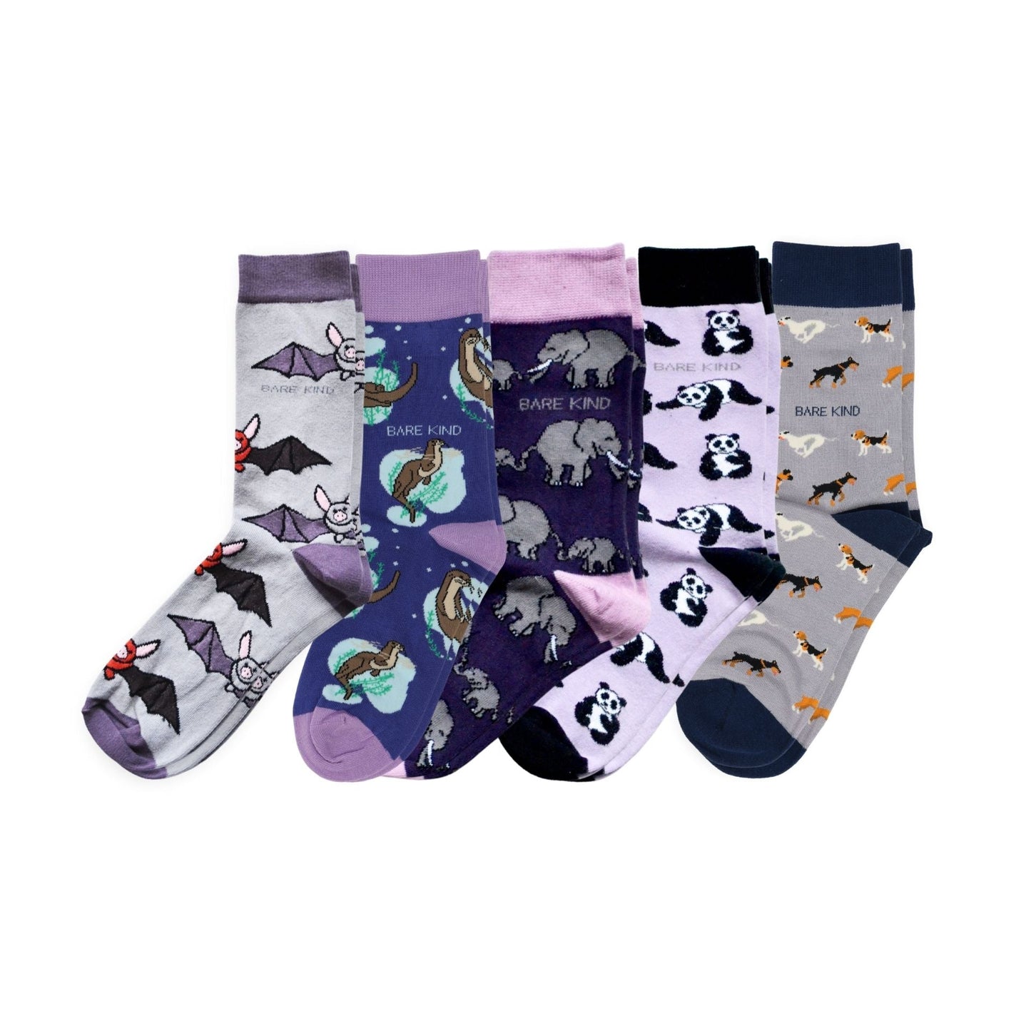 Bare Kind Purple Lover 5 Bamboo Sock Set