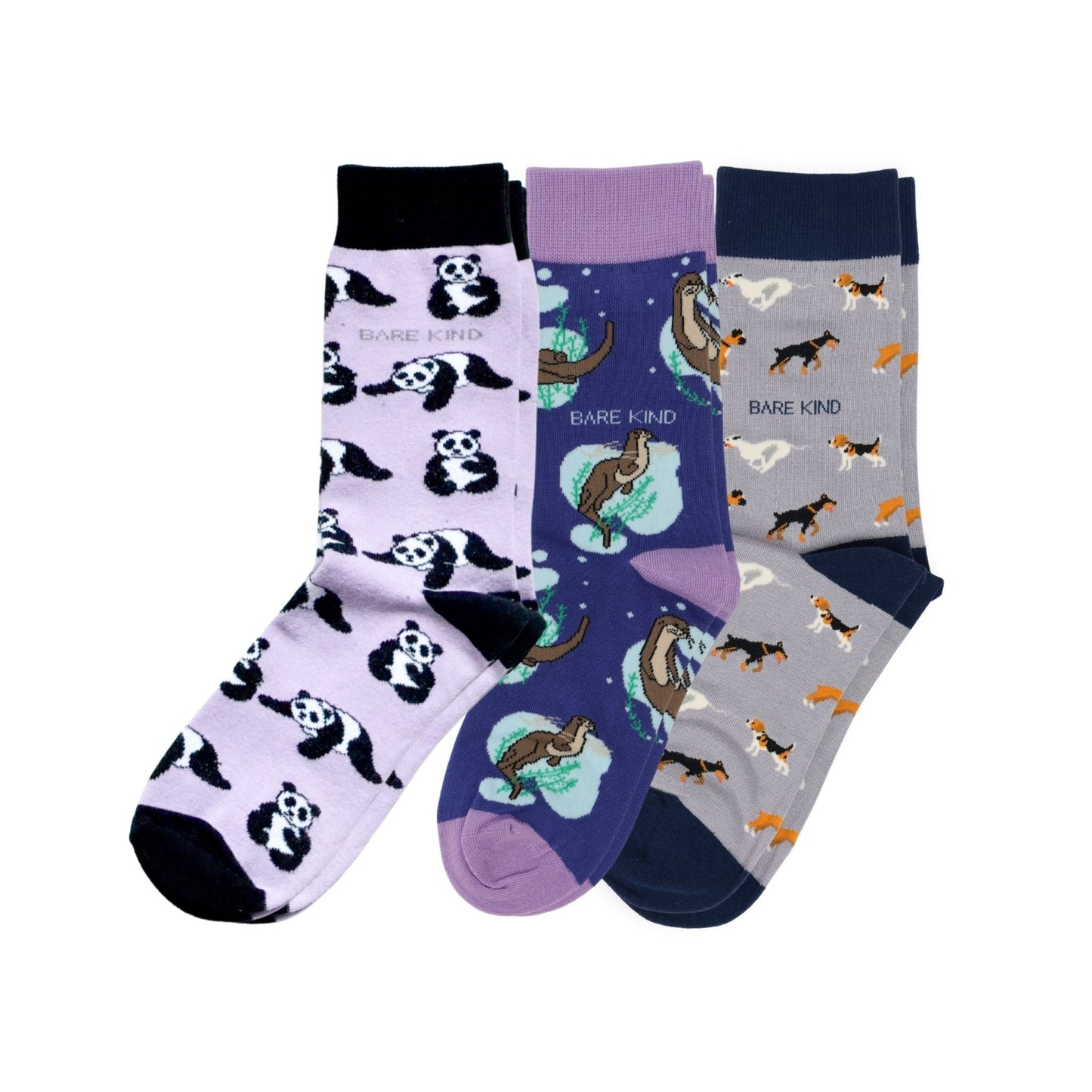 Bare Kind Purple Lover 3 Bamboo Sock Set