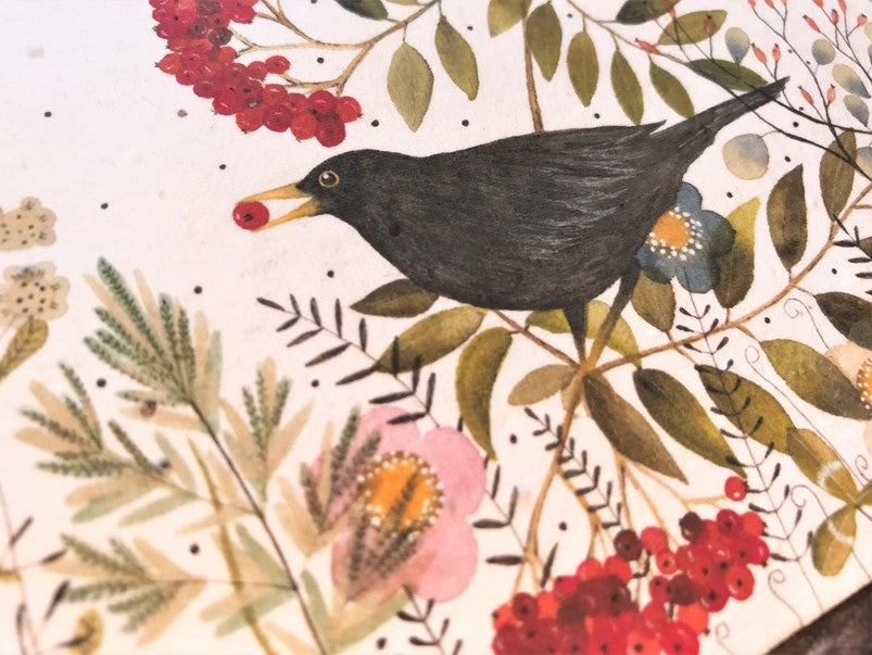 Plantable Seed Paper Birthday Card, Blank Inside (BIRD)