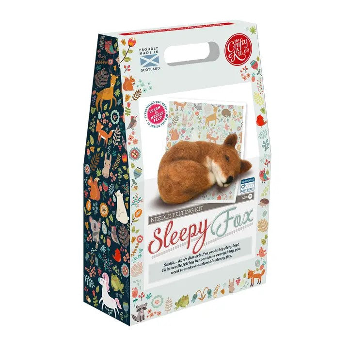 Sleepy Fox Needle Felting Craft Kit