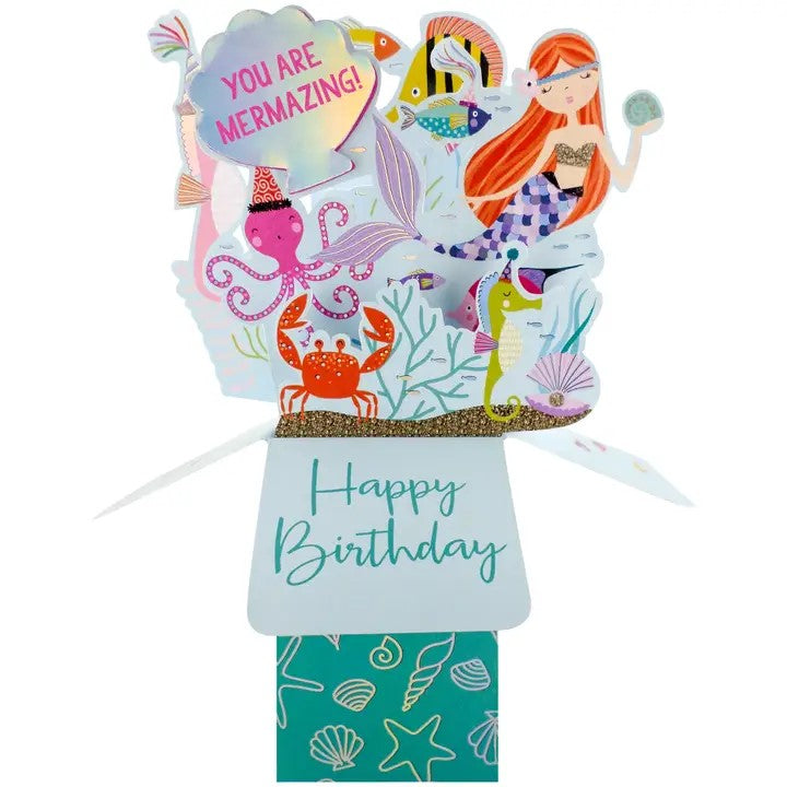 Mermaids - 3D Pop Up's Greeting Card - Second Nature