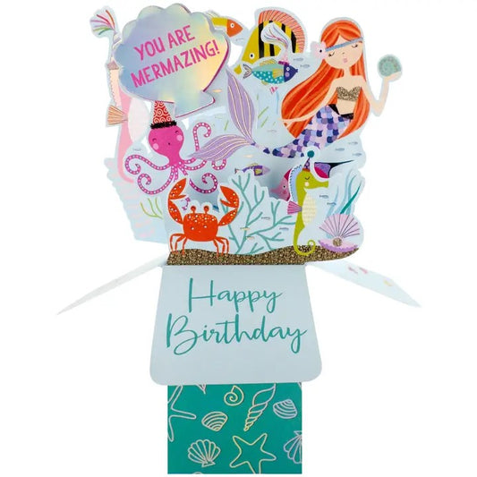 Mermaids - 3D Pop Up's Greeting Card - Second Nature