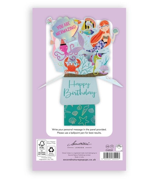 Mermaids - 3D Pop Up's Greeting Card - Second Nature