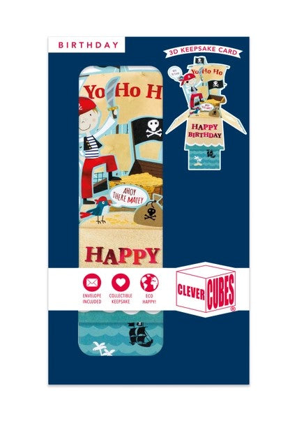 Birthday Pirates - 3D Pop Up's Greeting Card - Second Nature