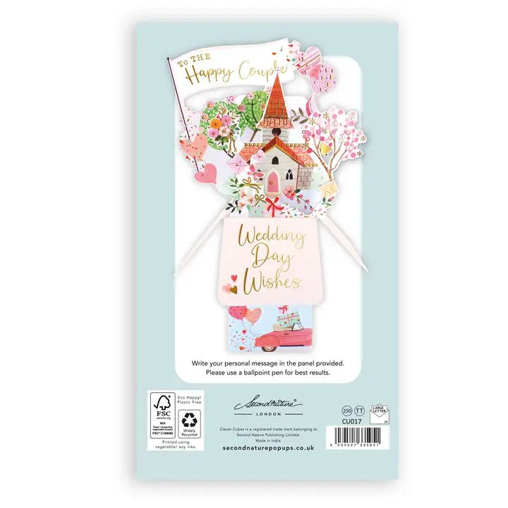 Wedding Day Wish - 3D Pop Up's Greeting Card - Second Nature