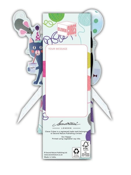 Cats, Birthday - 3D Pop Up's Greeting Card - Second Nature