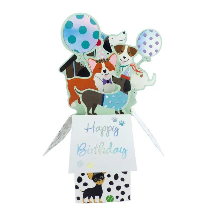 Birthday, Dogs - 3D Pop Up's Greeting Card - Second Nature