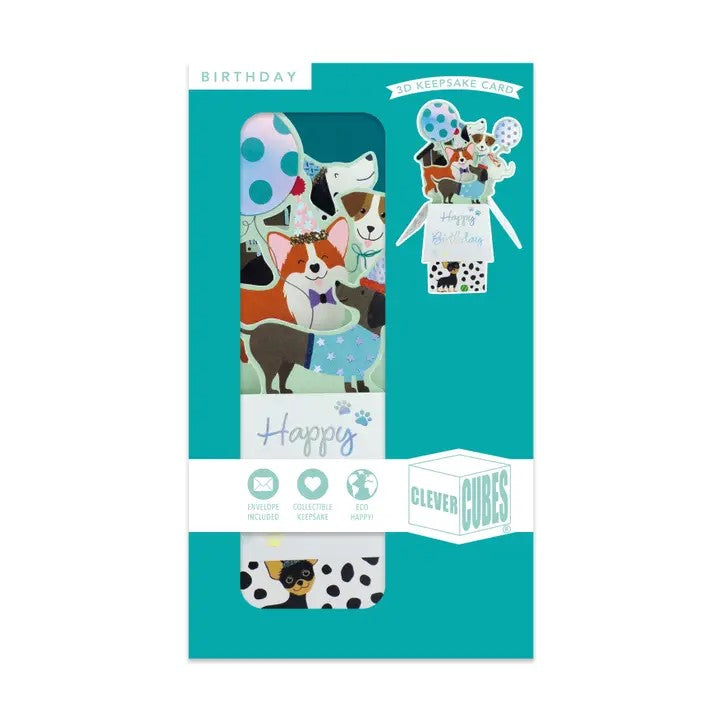 Birthday, Dogs - 3D Pop Up's Greeting Card - Second Nature