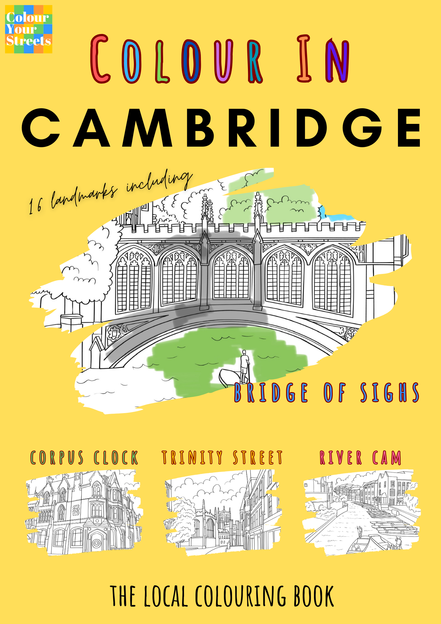 Cambridge Colouring Book (A4) by Colour Your Streets