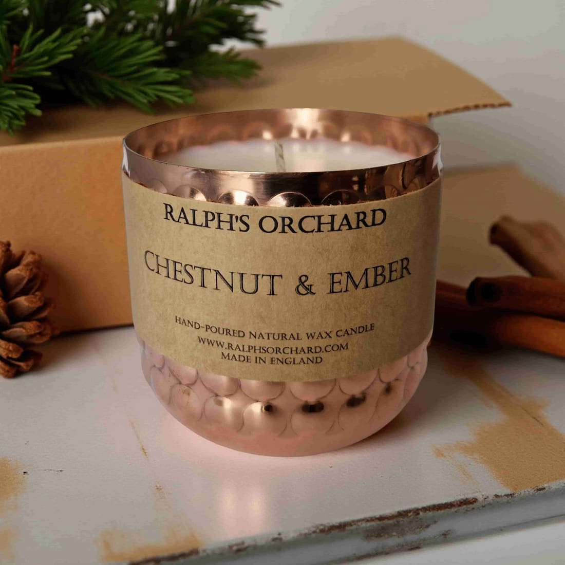 Ralph's Orchard Decorative Copper Candles – Classic Fragrances