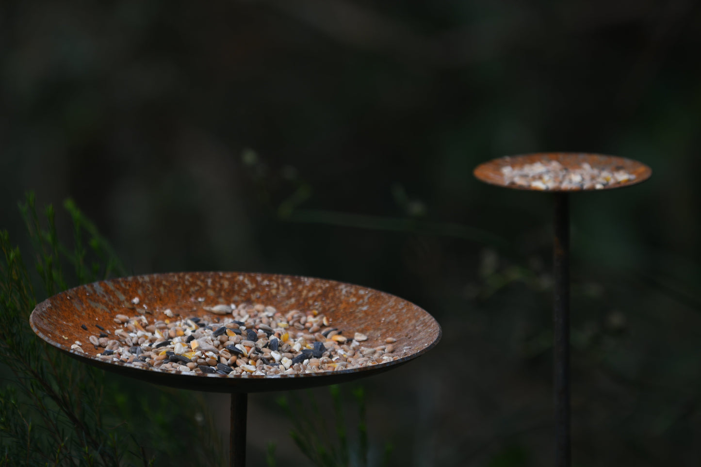 Metal Bird Feeding Platform Stake