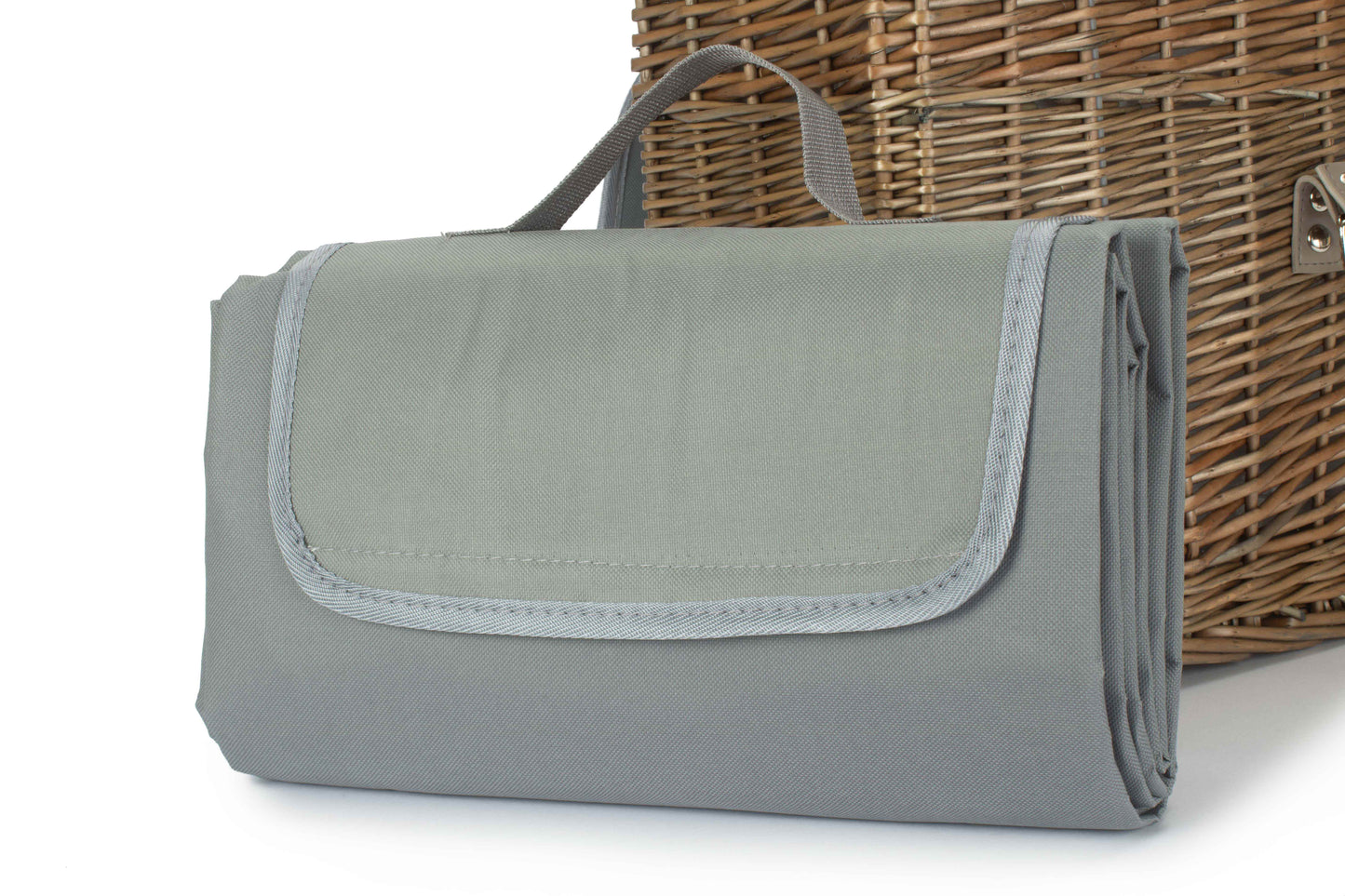 Grey Chiller Basket And Picnic Blanket