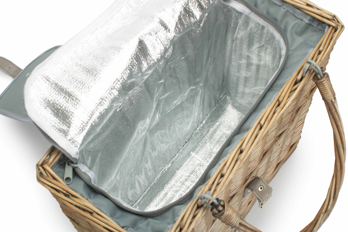 Grey Chiller Basket And Picnic Blanket