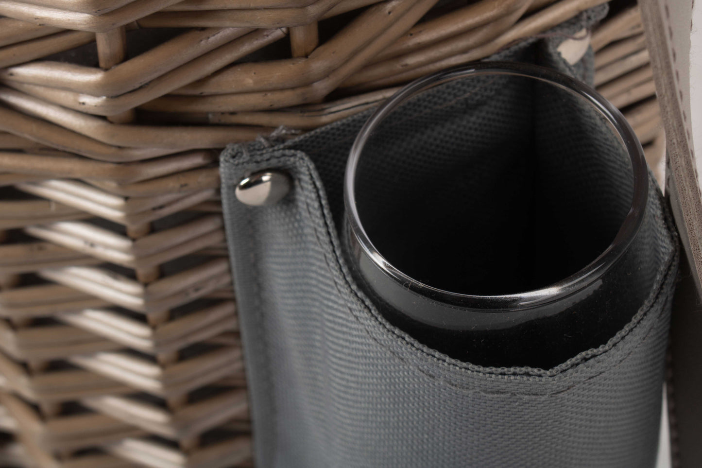 Single Bottle & 2 Champagne Glass Carrier With Shoulder Strap