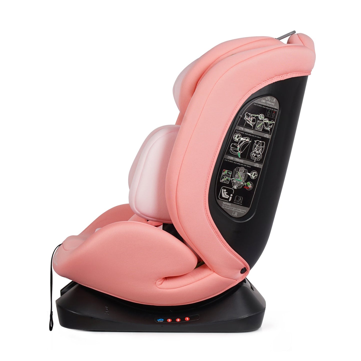GrowWithMe 0/1/2/3 i-Size Car Seat - Blush Rose (Birth-12 Years)