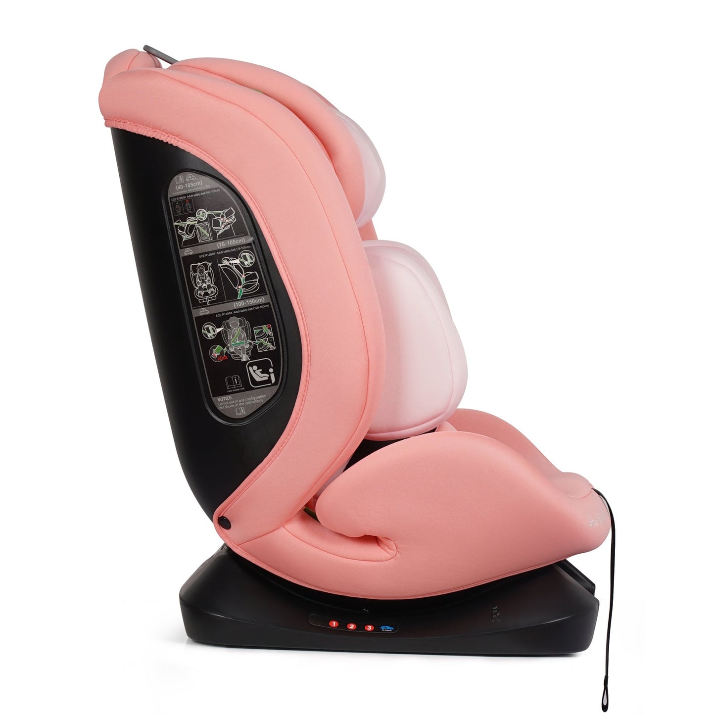 GrowWithMe 0/1/2/3 i-Size Car Seat - Blush Rose (Birth-12 Years)