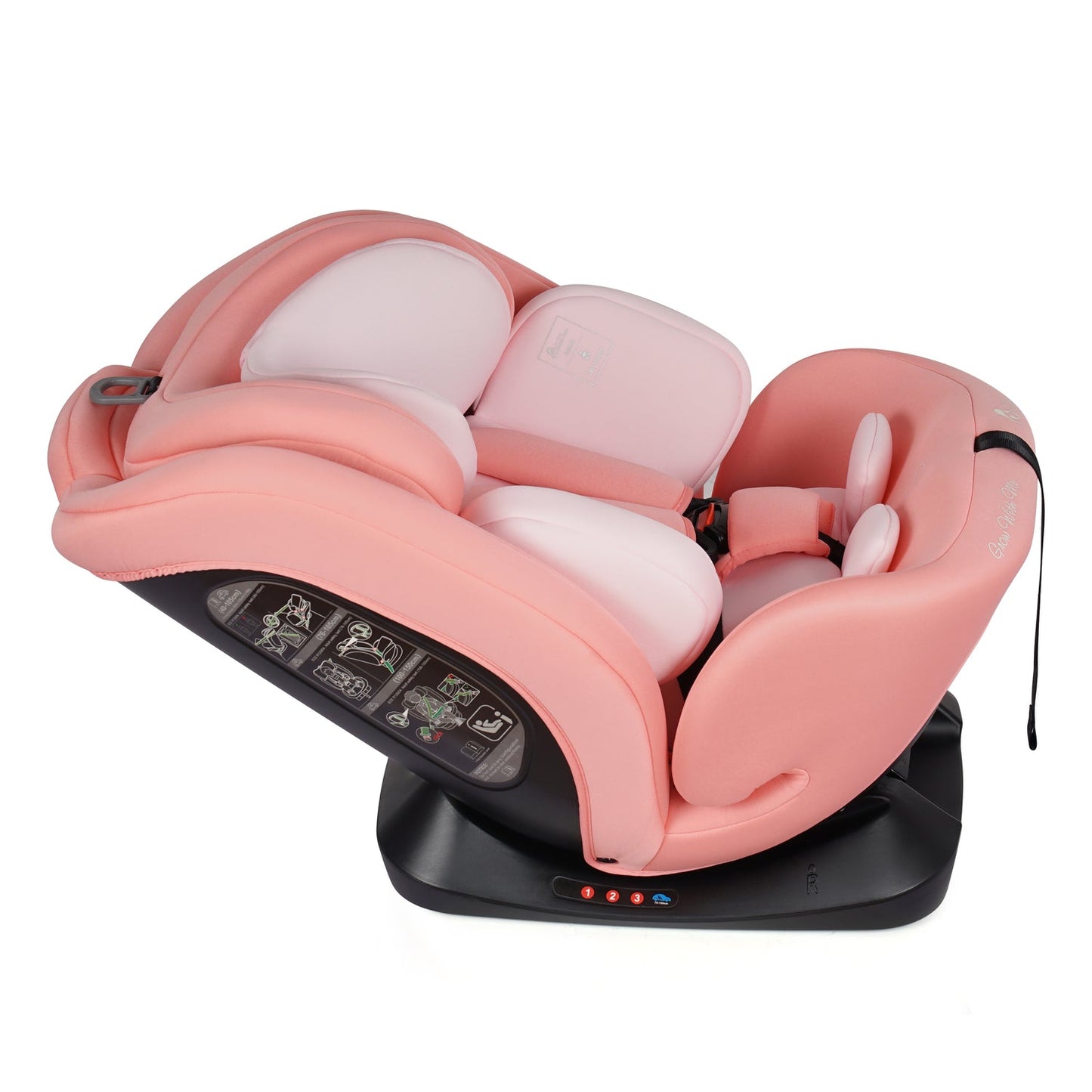 GrowWithMe 0/1/2/3 i-Size Car Seat - Blush Rose (Birth-12 Years)
