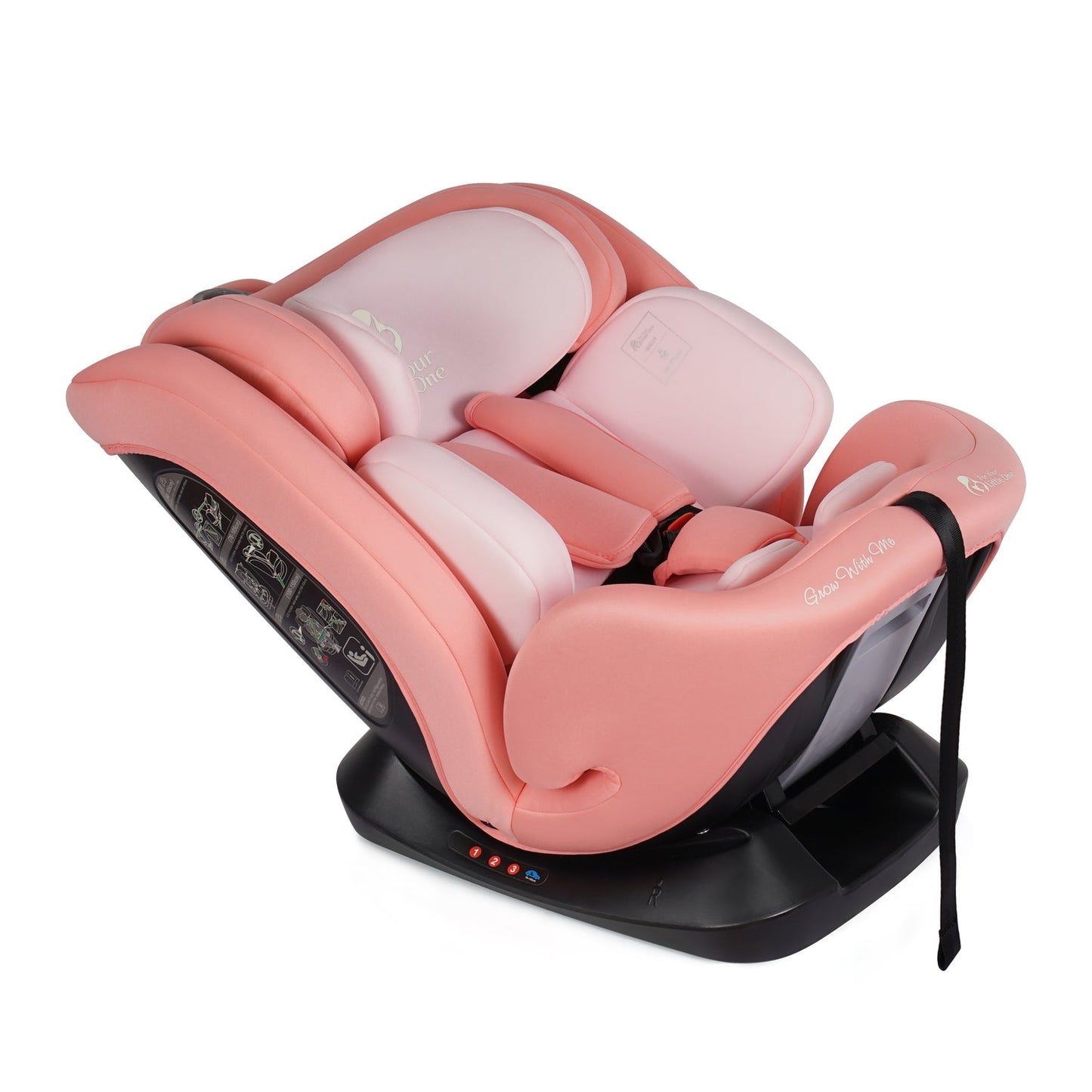 GrowWithMe 0/1/2/3 i-Size Car Seat - Blush Rose (Birth-12 Years)
