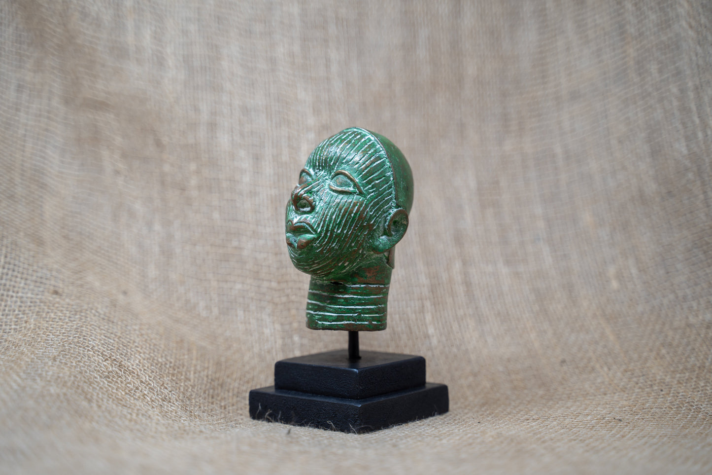 Benin Bronze Head - 37.2 by Botanical Boys