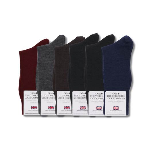 Duchy Everyday Merino Socks - 6 Pair Bundle Classic Dark Selection