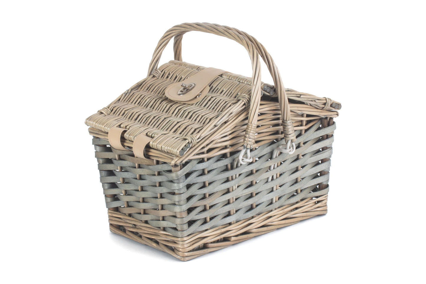 Poplar Antique Wash Swing Handle Hamper