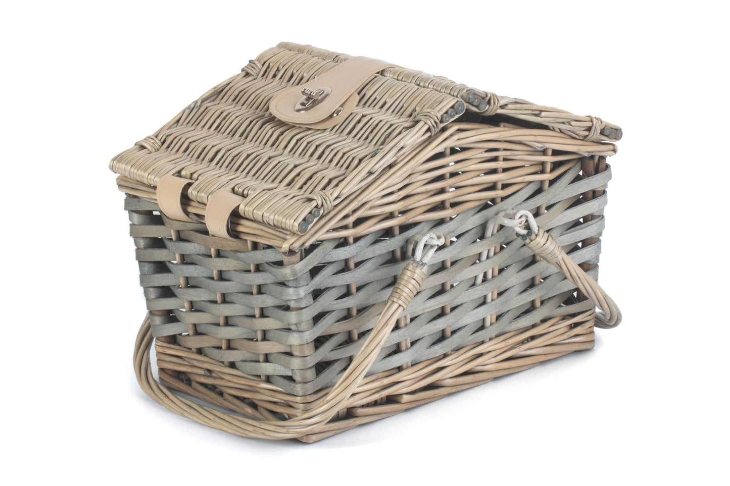 Poplar Antique Wash Swing Handle Hamper