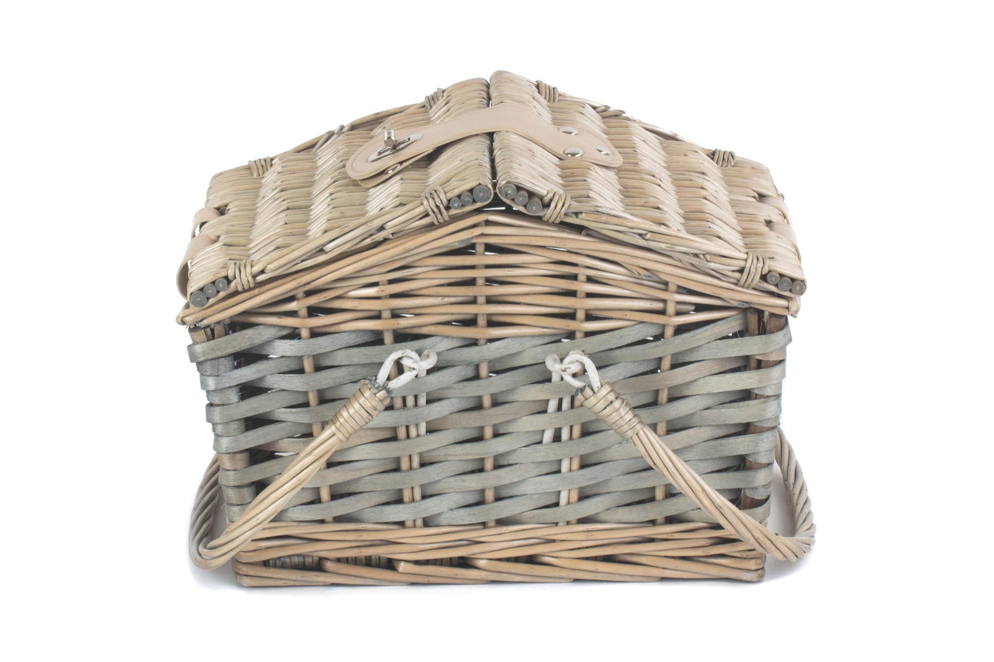 Poplar Antique Wash Swing Handle Hamper