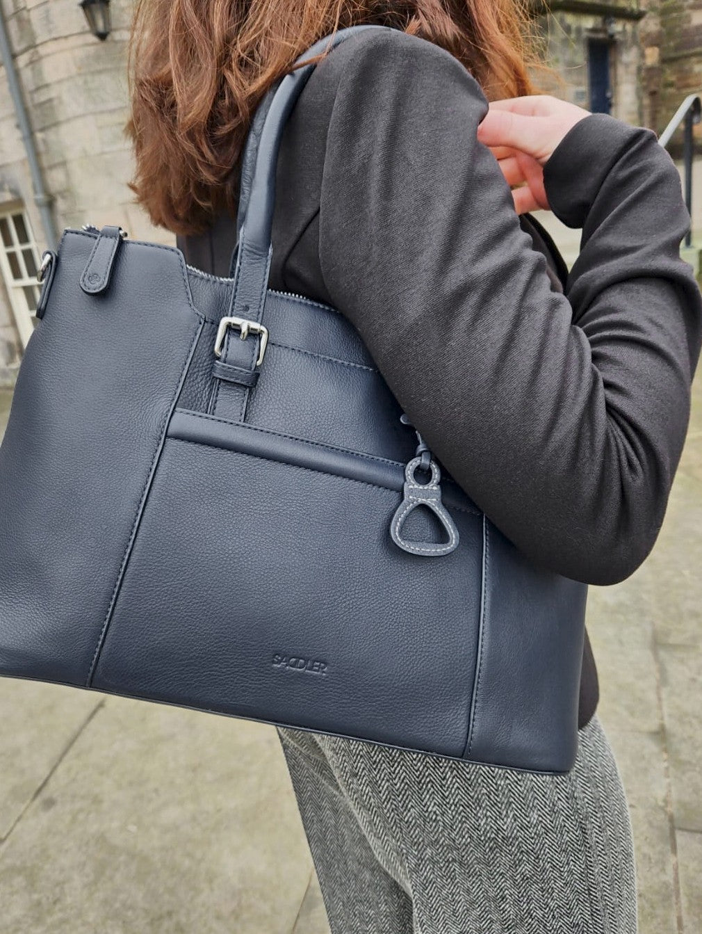 Elizabeth Leather Workbag - Handmade by Saddler - Practical, Spacious & Elegant Design