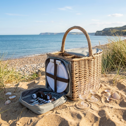 2 Bottle Beach Picnic Hamper