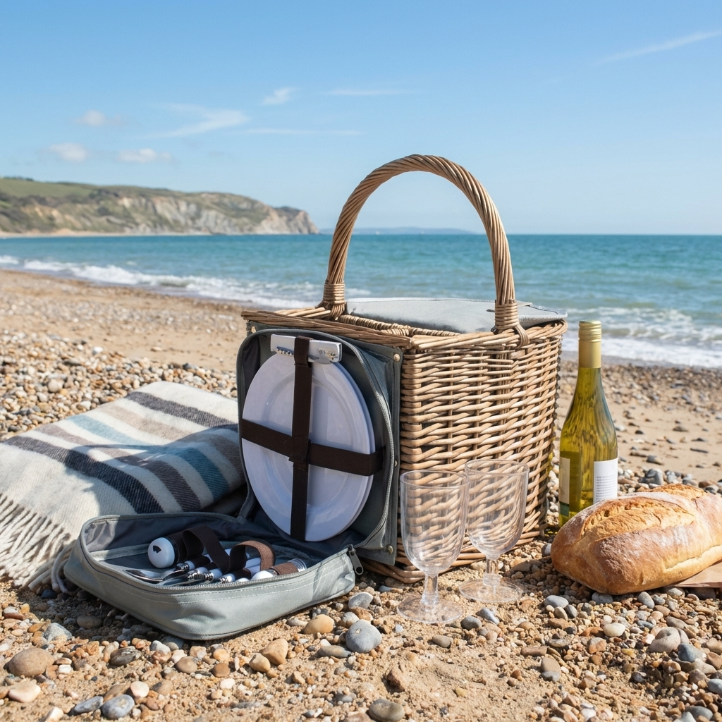 2 Bottle Beach Picnic Hamper