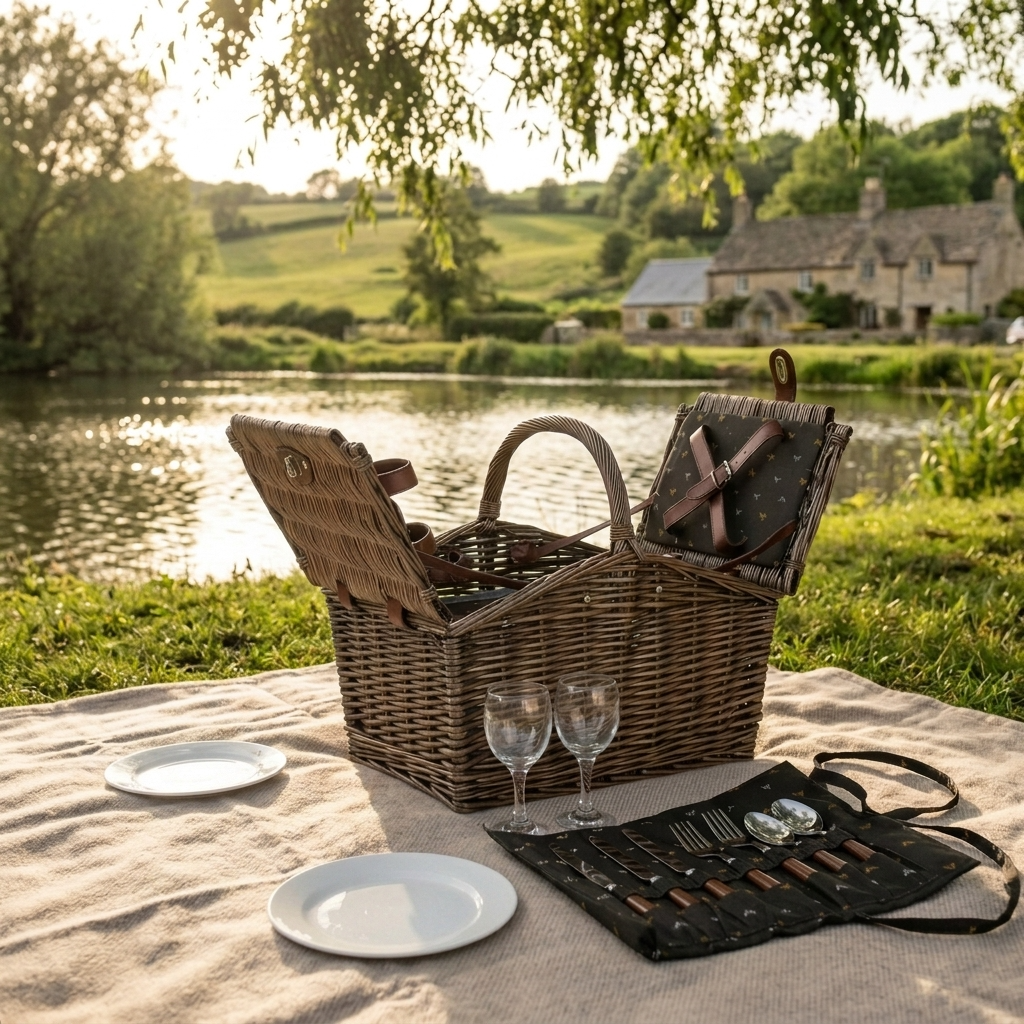 2 Person Nature Slope-Sided Picnic Hamper