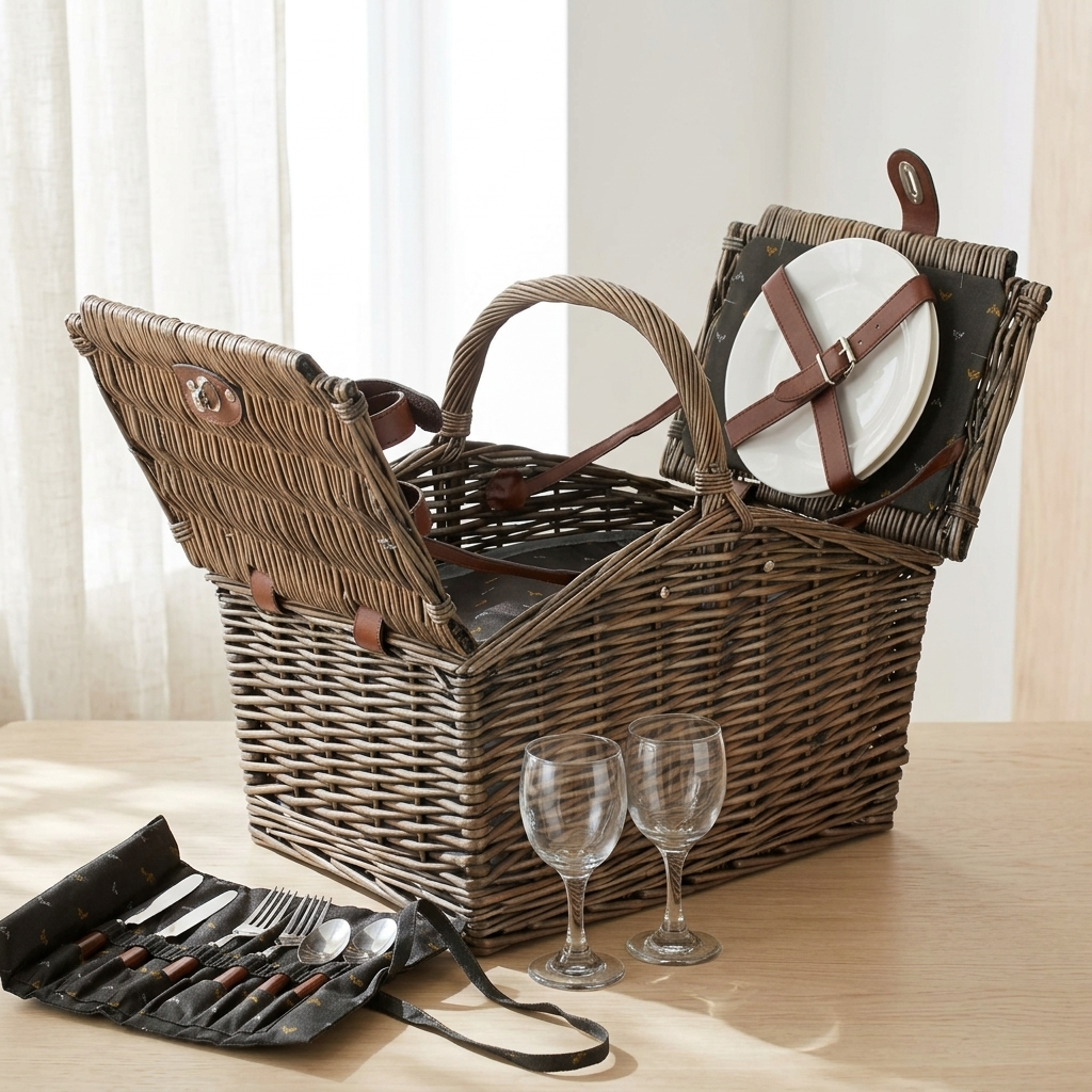 2 Person Nature Slope-Sided Picnic Hamper