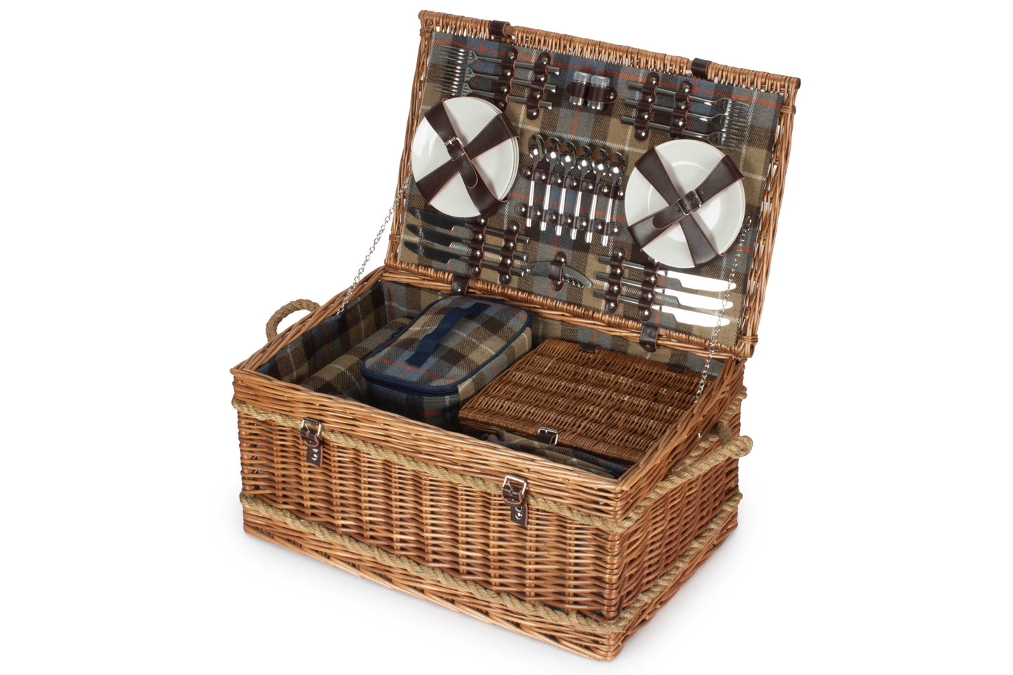Rope Handled Ravenstor 6 Person Picnic Hamper