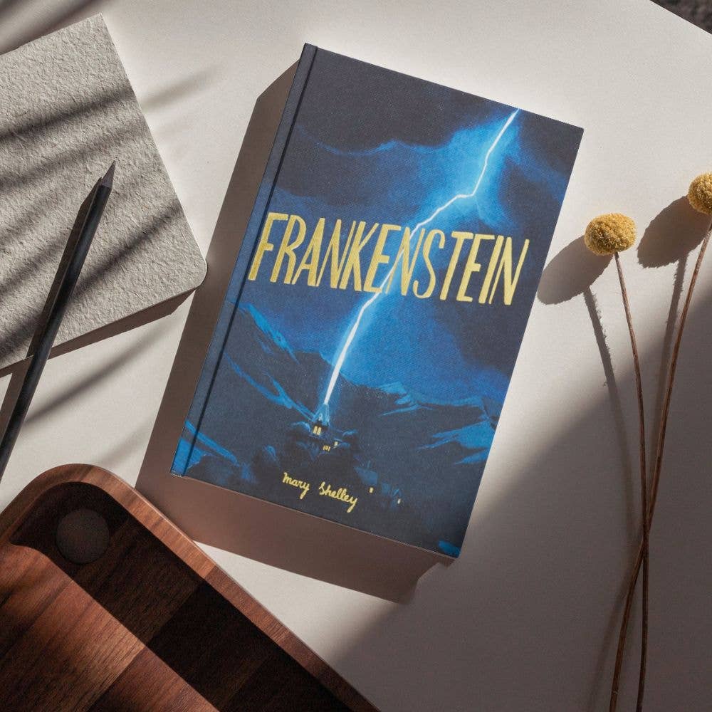 Frankenstein by Mary Shelley Wordsworth Collector's Edition hardback with blue and gold cover