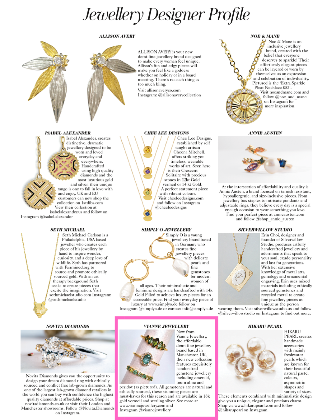 Ombre Green Tourmaline Ring in Sterling Silver by Vianne Jewellery