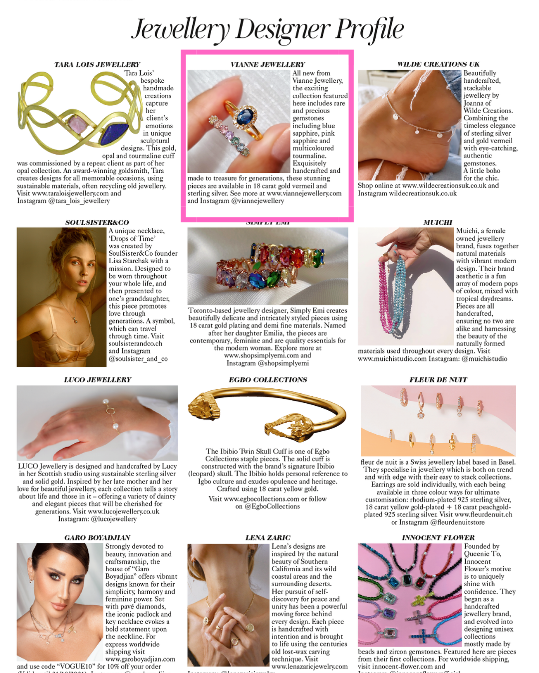 Blue Sapphire Ring in 18k Gold Vermeil by Vianne Jewellery