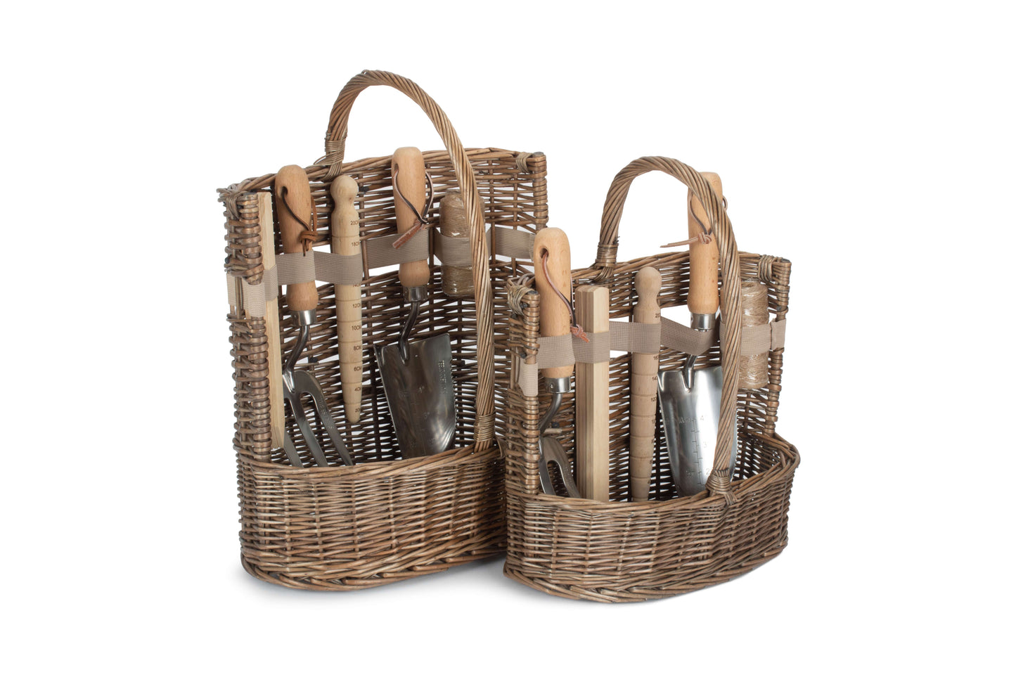 Antique Wash Deluxe Garden Tool Basket – Small or Large Sizes