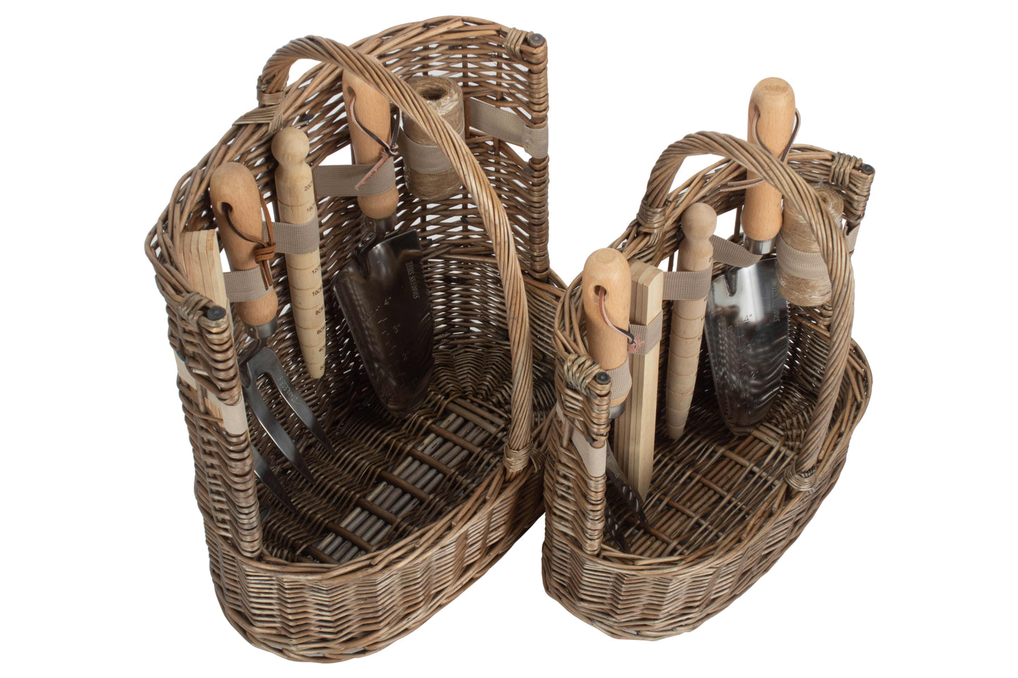Antique Wash Deluxe Garden Tool Basket – Small or Large Sizes