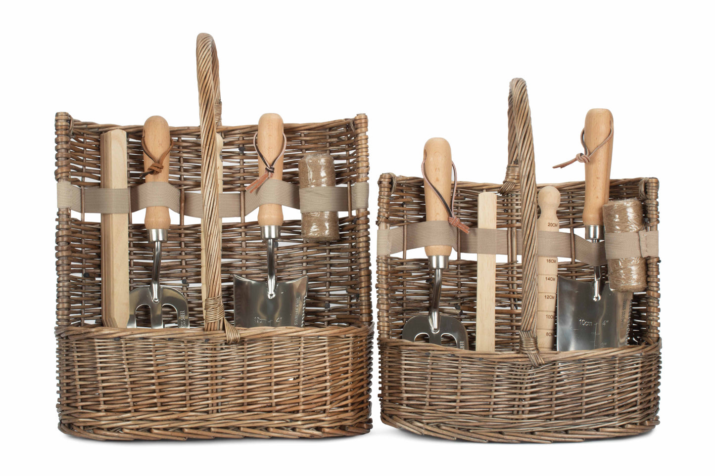 Antique Wash Deluxe Garden Tool Basket – Small or Large Sizes