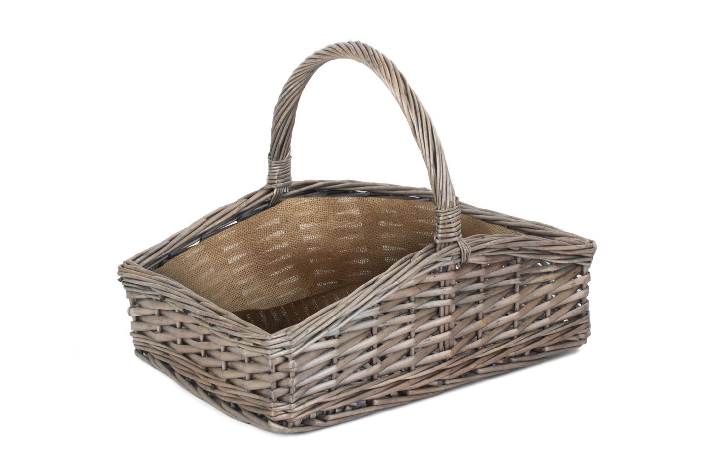 Slope-sided Hessian Lined Gardening Trug