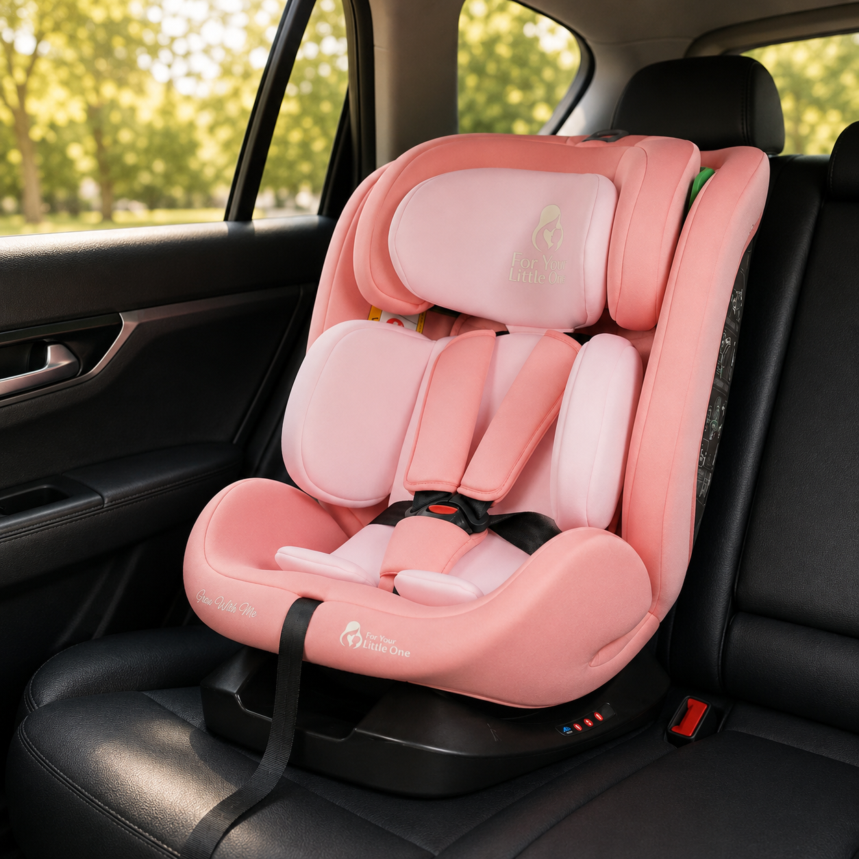 GrowWithMe 0/1/2/3 i-Size Car Seat - Blush Rose (Birth-12 Years)