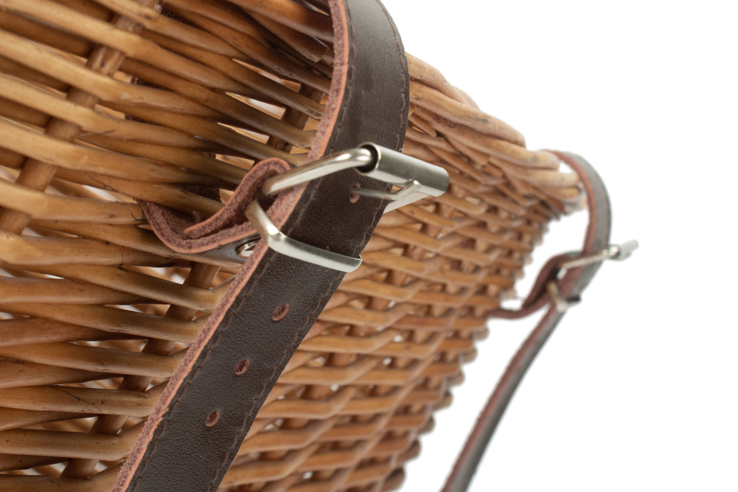 Handwoven Willow Bicycle Basket