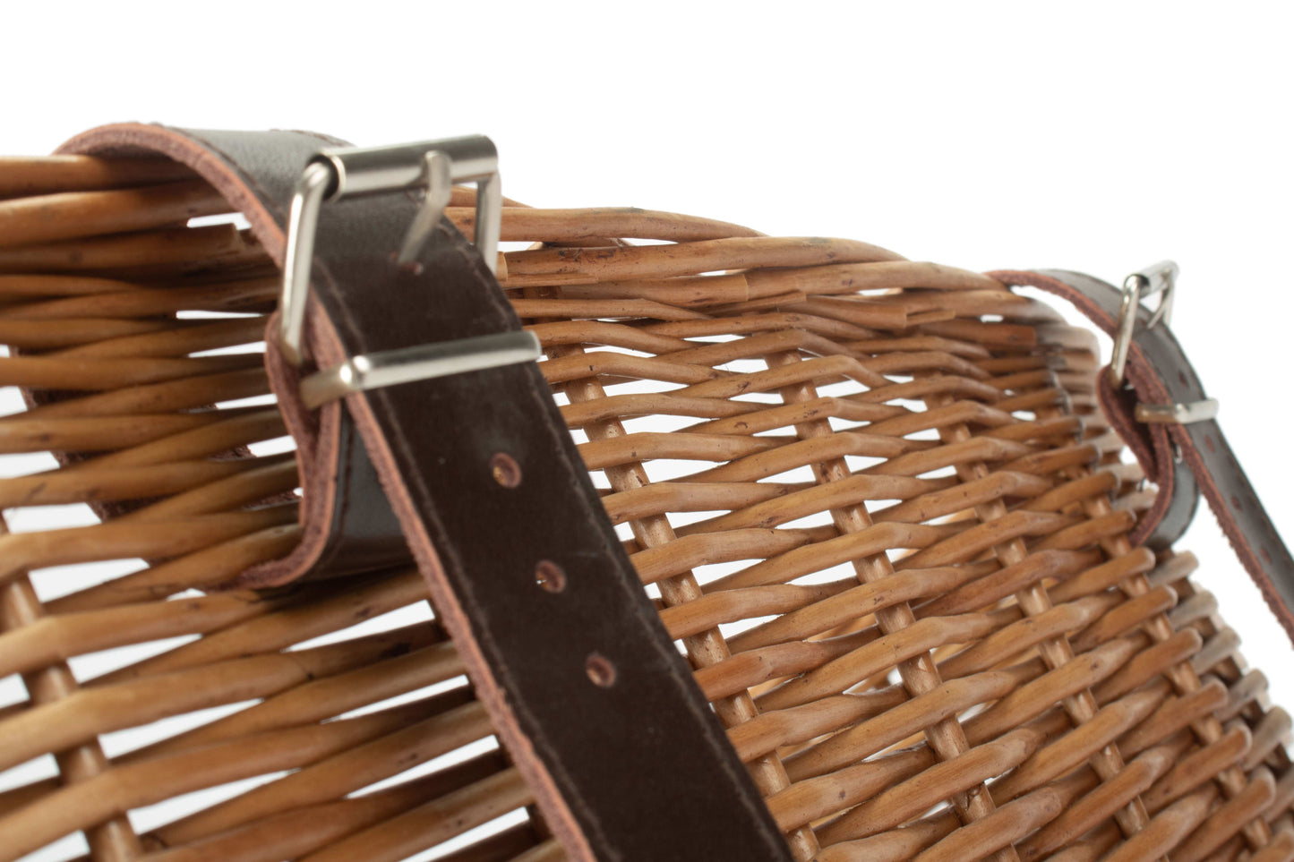Handwoven Willow Bicycle Basket