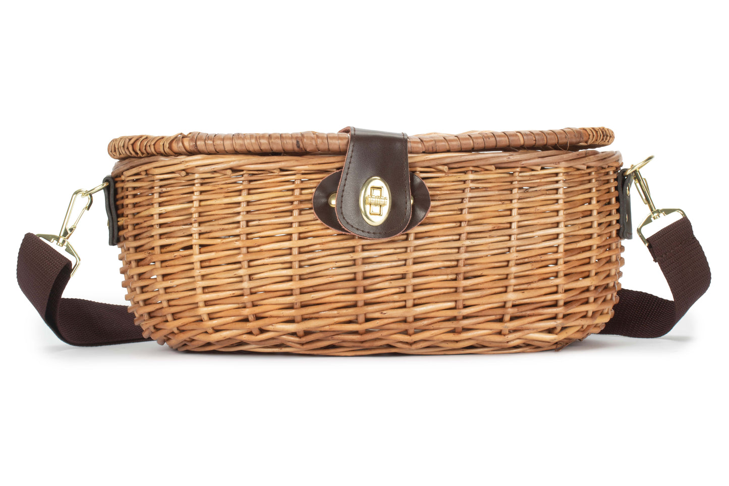 Traditional Willow Fishing Creel Basket
