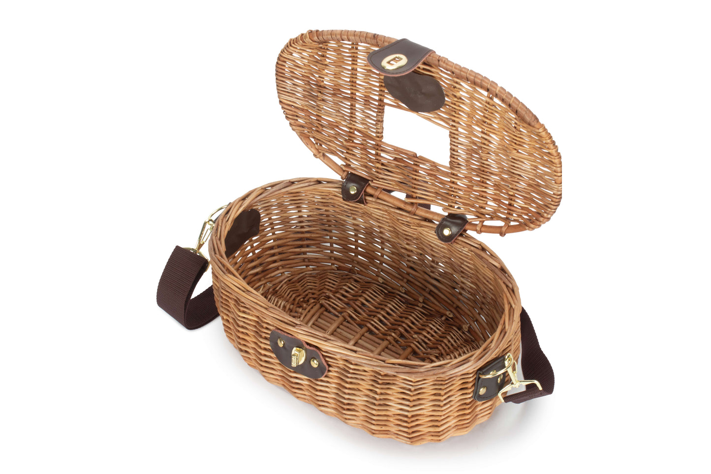 Traditional Willow Fishing Creel Basket