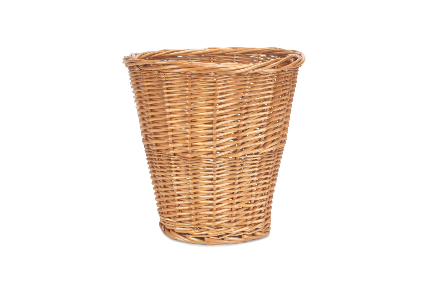 Light Steamed Willow Waste Paper Bin