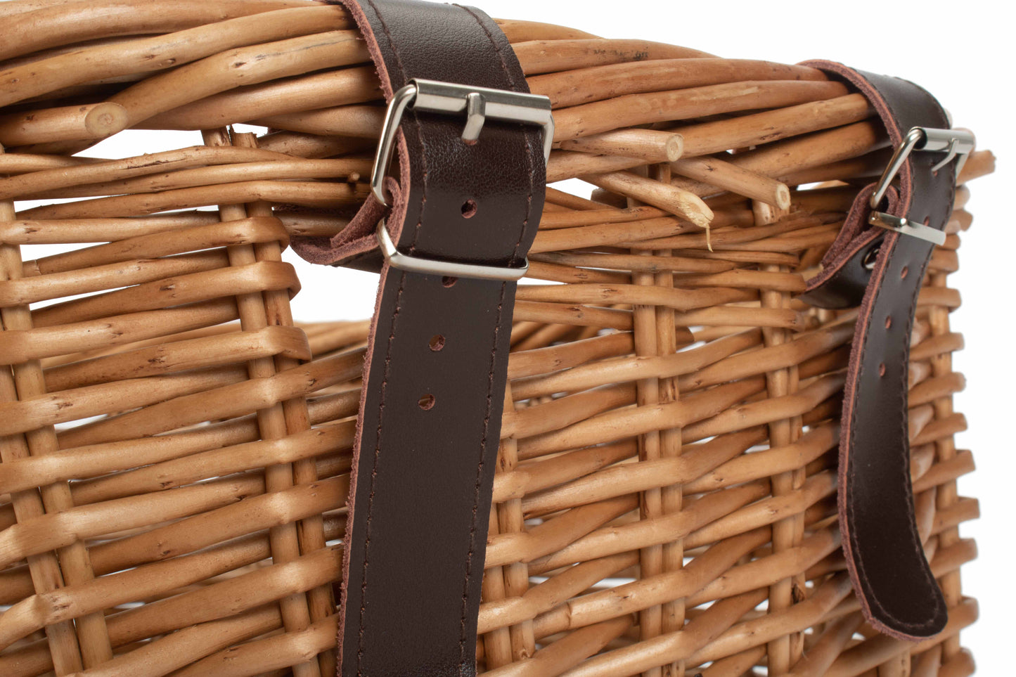 Heritage Rectangular Willow Bike Basket