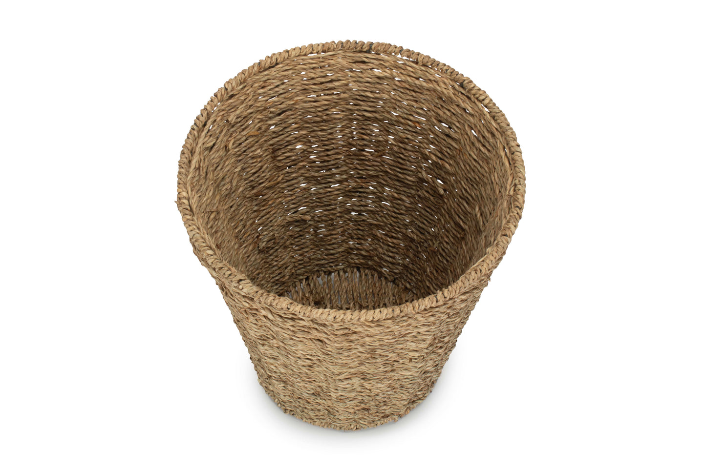 Seagrass Round Waste Paper Basket