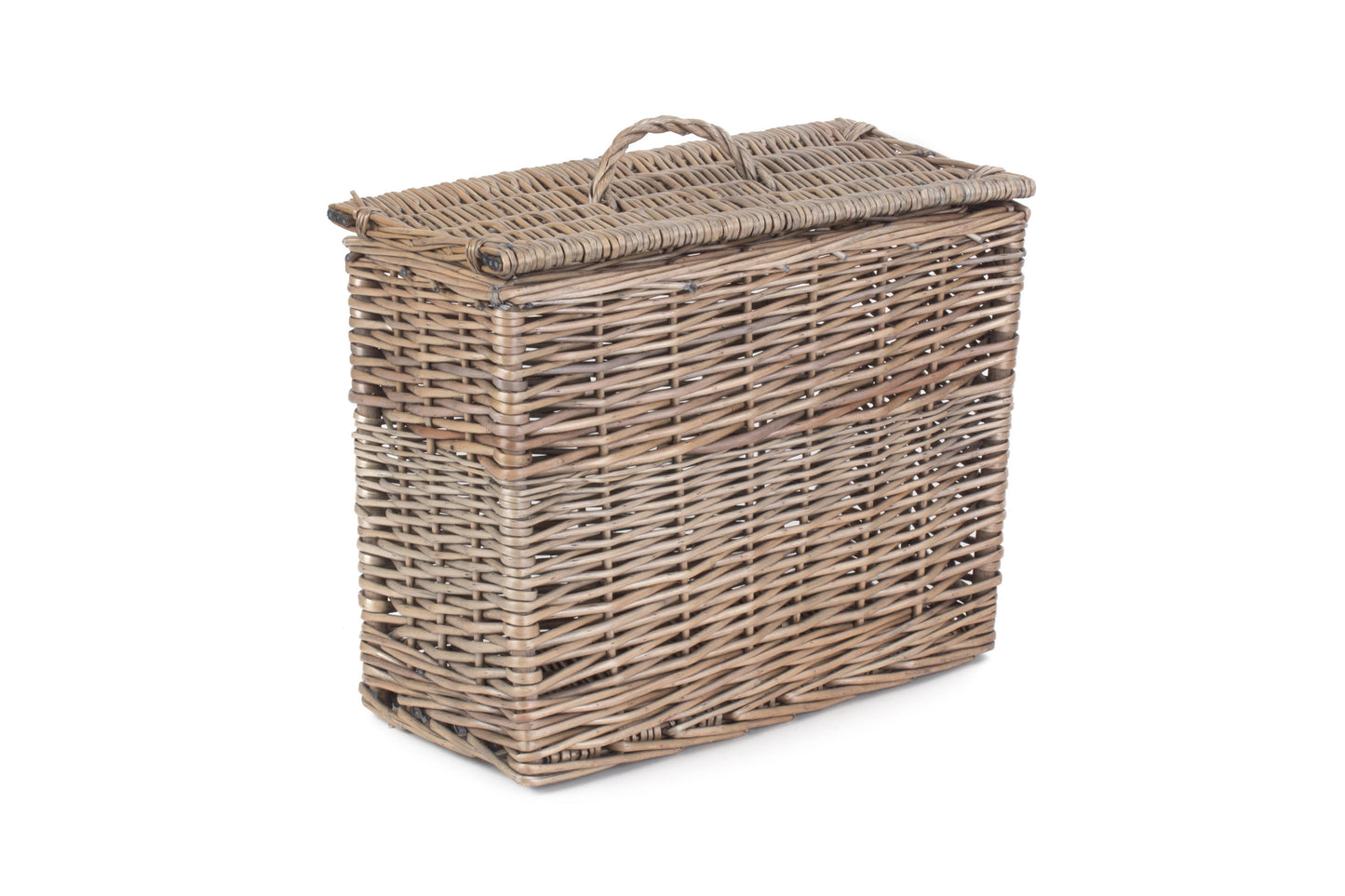Rectangular Toilet Tidy Lidded Basket