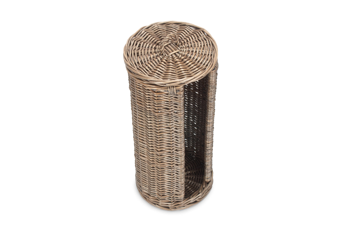 Open Round 3 Toilet Roll Holder – Antique Wash Willow